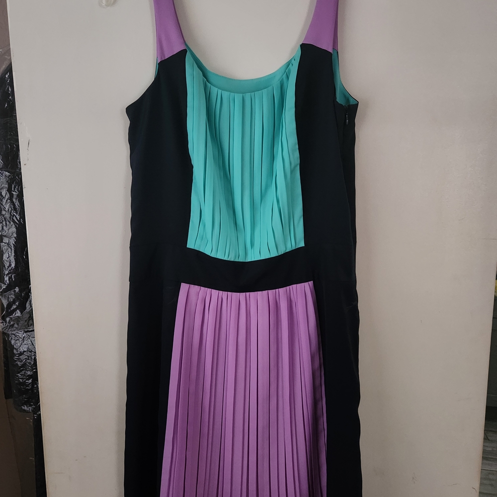 Betsey Johnson Multicolor Pleated Dress